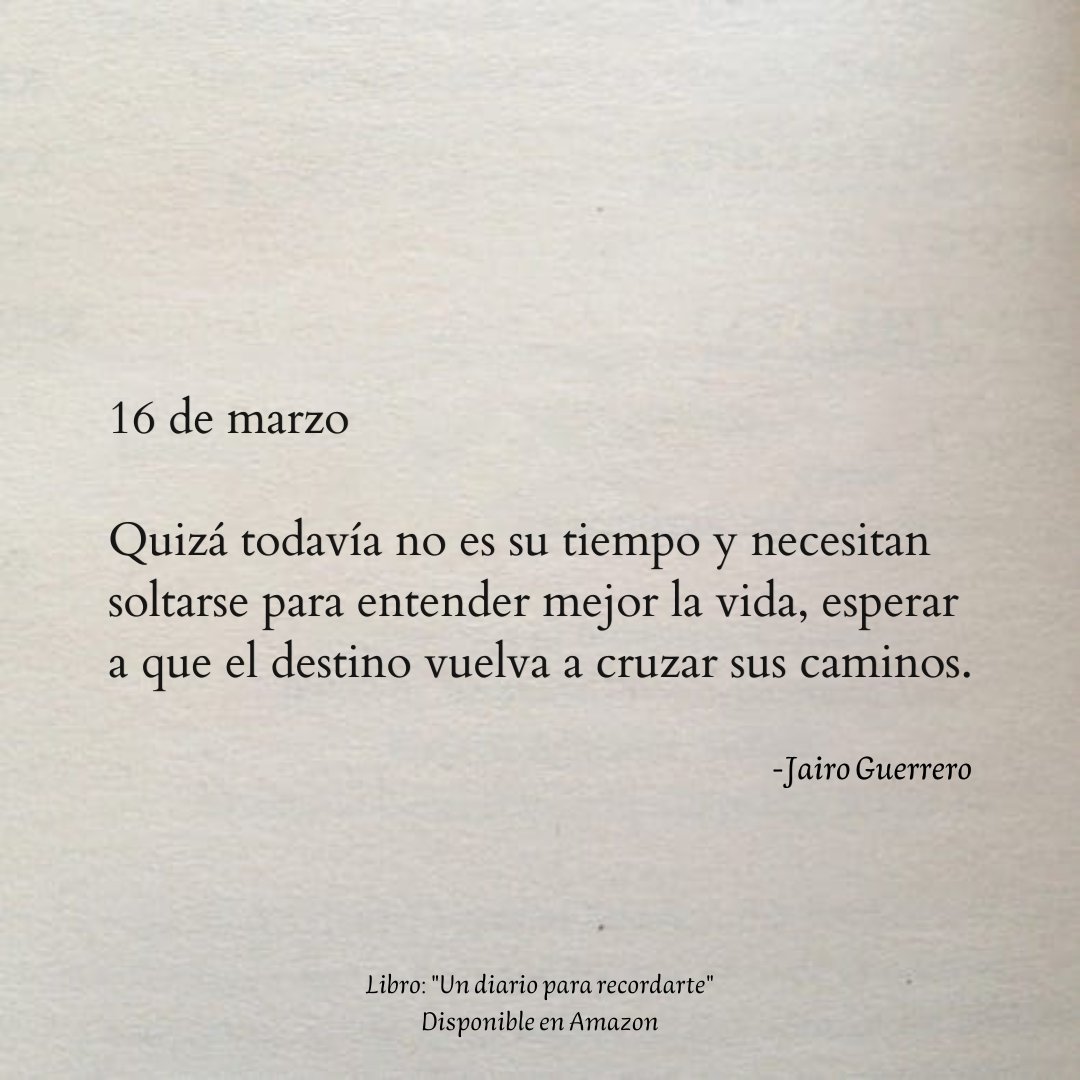 16 de marzo. ✍🏼
