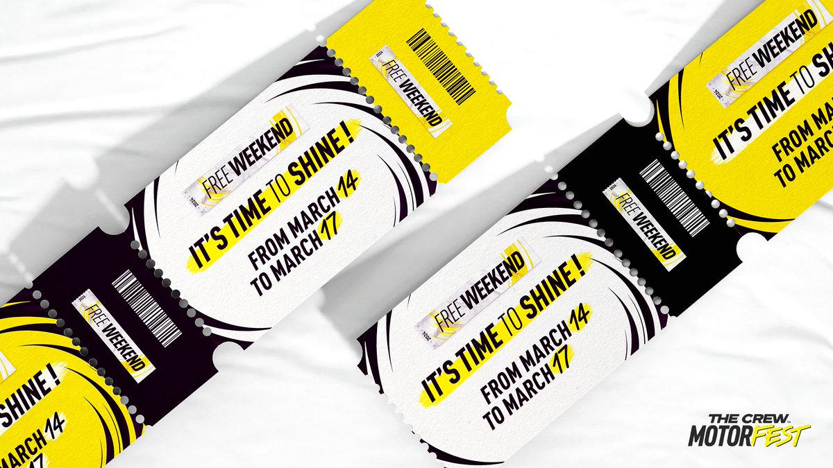 TheCrewGame's tweet image. Get your ticket for Motorfest, we&apos;re paying for the ride!
Don&apos;t miss the first #FreeWeekend of #TheCrewMotorfest: you have until the end of March 17