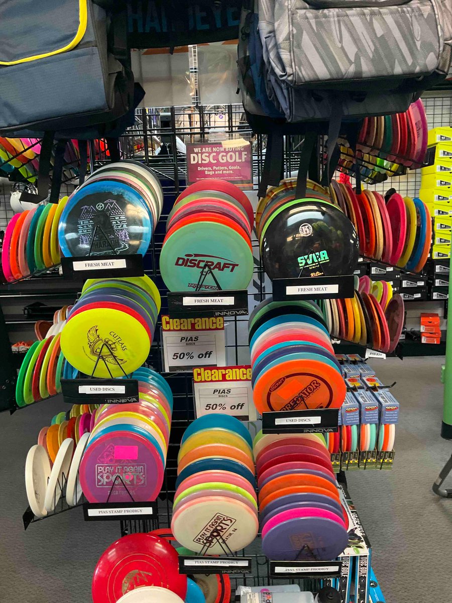 Our disc game is on point with new and used, and Prodigy PIAS stamps 50% off!! You can’t miss with these discs!!! #dekalbmemorial #decatur #newandused #savemoney #piasdecatur