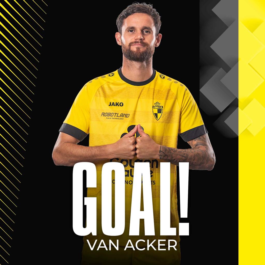 K_Lierse_SK's tweet photo. ⏱ 97' | 3️⃣ - 2️⃣ | Oulare verlengt met het hoofd tot bij Van Acker, die de 3-2 binnenschuift. #LIERFCL https://t.co/ruX4JP877T