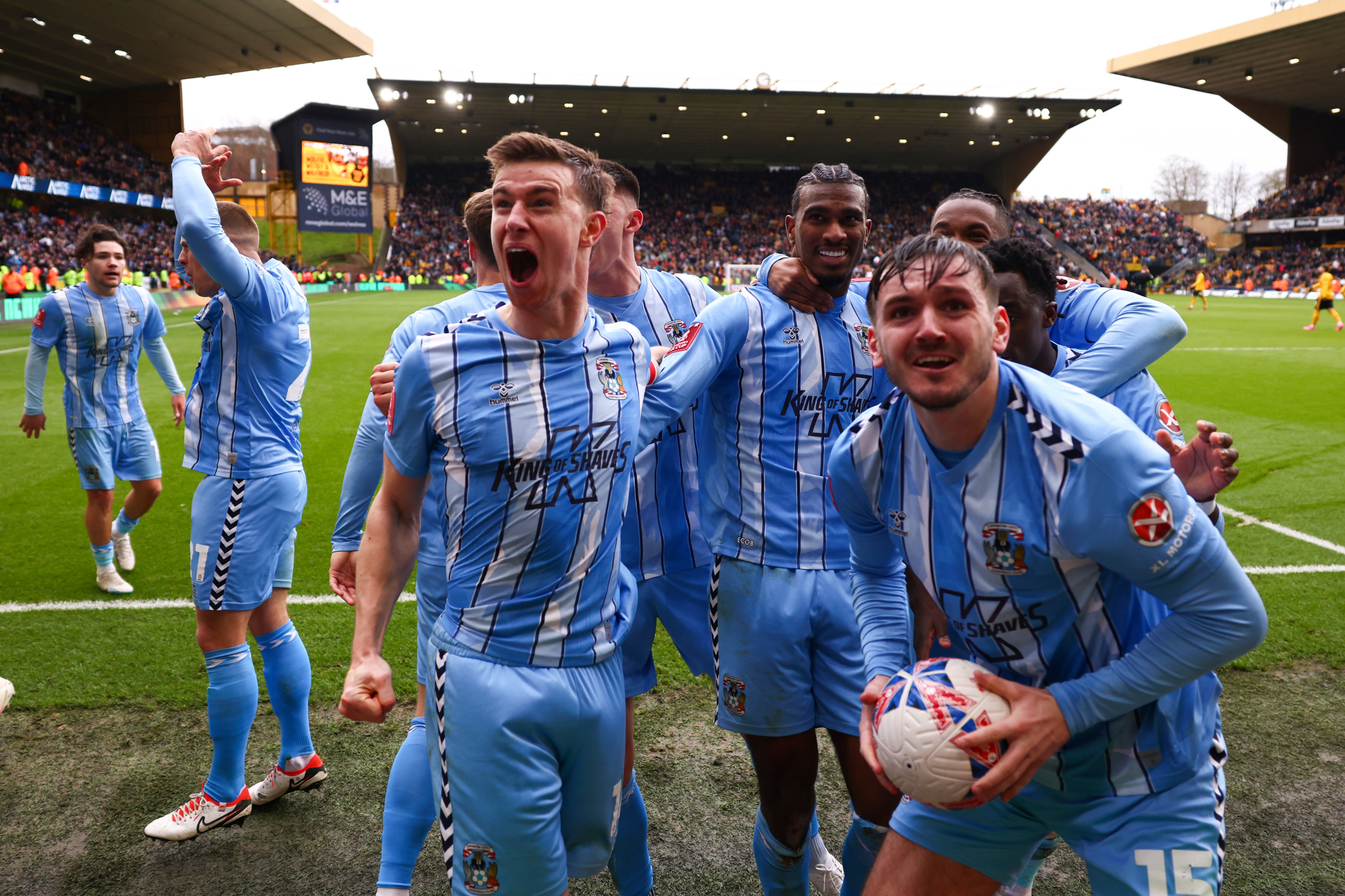 An image of Coventry City players celebrating