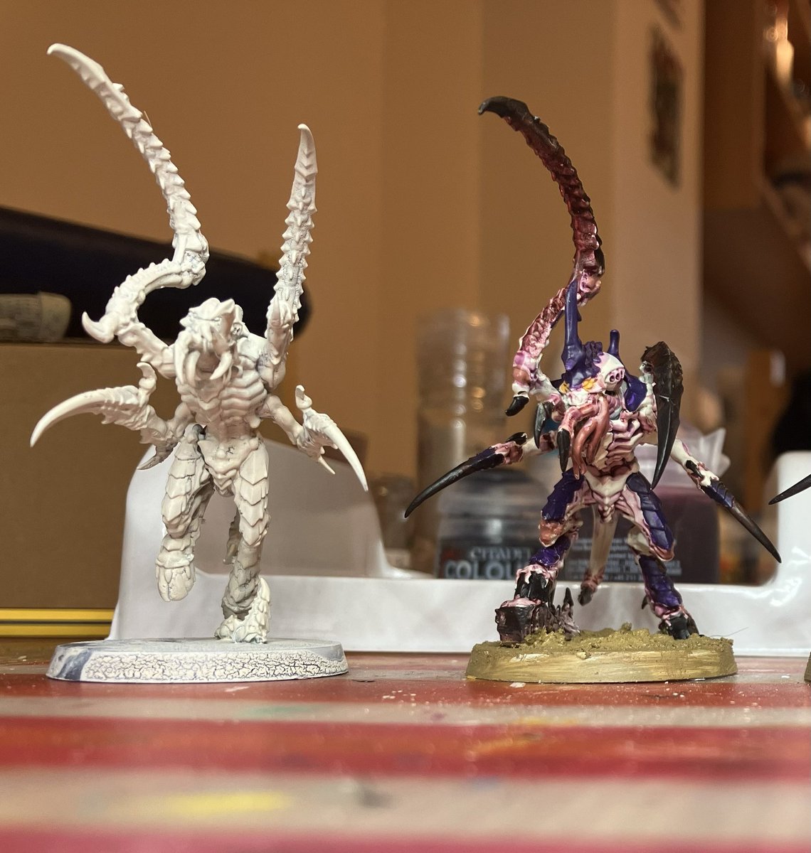 MarinaStrasser's tweet image. Little before and after! @brianclayton #warhammer40k