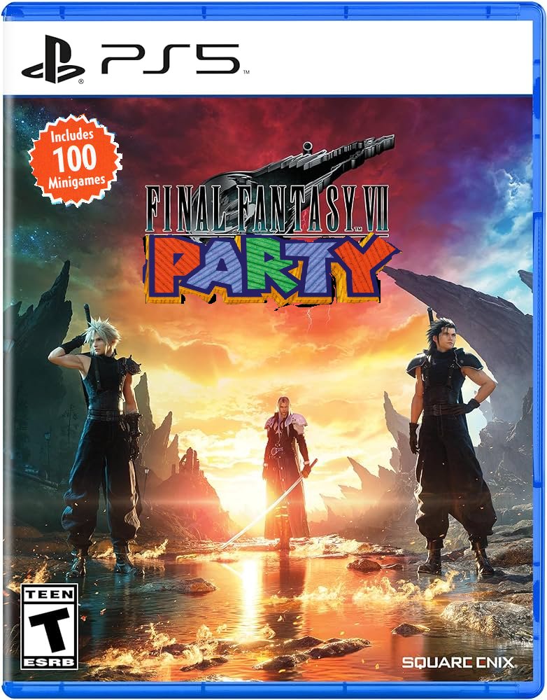 SirClud's tweet image. Final Fantasy VII Rebirth in a nutshell