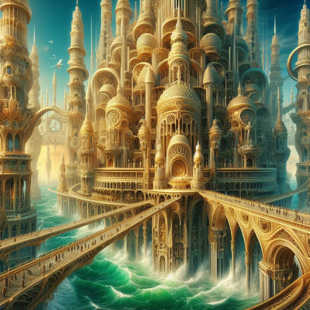 HatemSherbieny's tweet photo. Northern coast of EGYPT, 
Mediterranean Sea,
“ Once upon a time, it will be..”
The Arabisque Mosque.   Part 2/2

Fantasy vision by AI Egyptian artist.
#AIArtGallery #dalle3 #Bingai #aiartist #Digitelillustration #digitalart #aiart #architecture #cityscape #fantasyart #landscape https://t.co/MFBZHzFX3E
