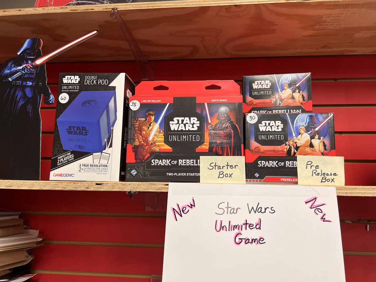 KingscacheATX's tweet image. Star Wars Unlimited! Singles and some sealed product available today!
