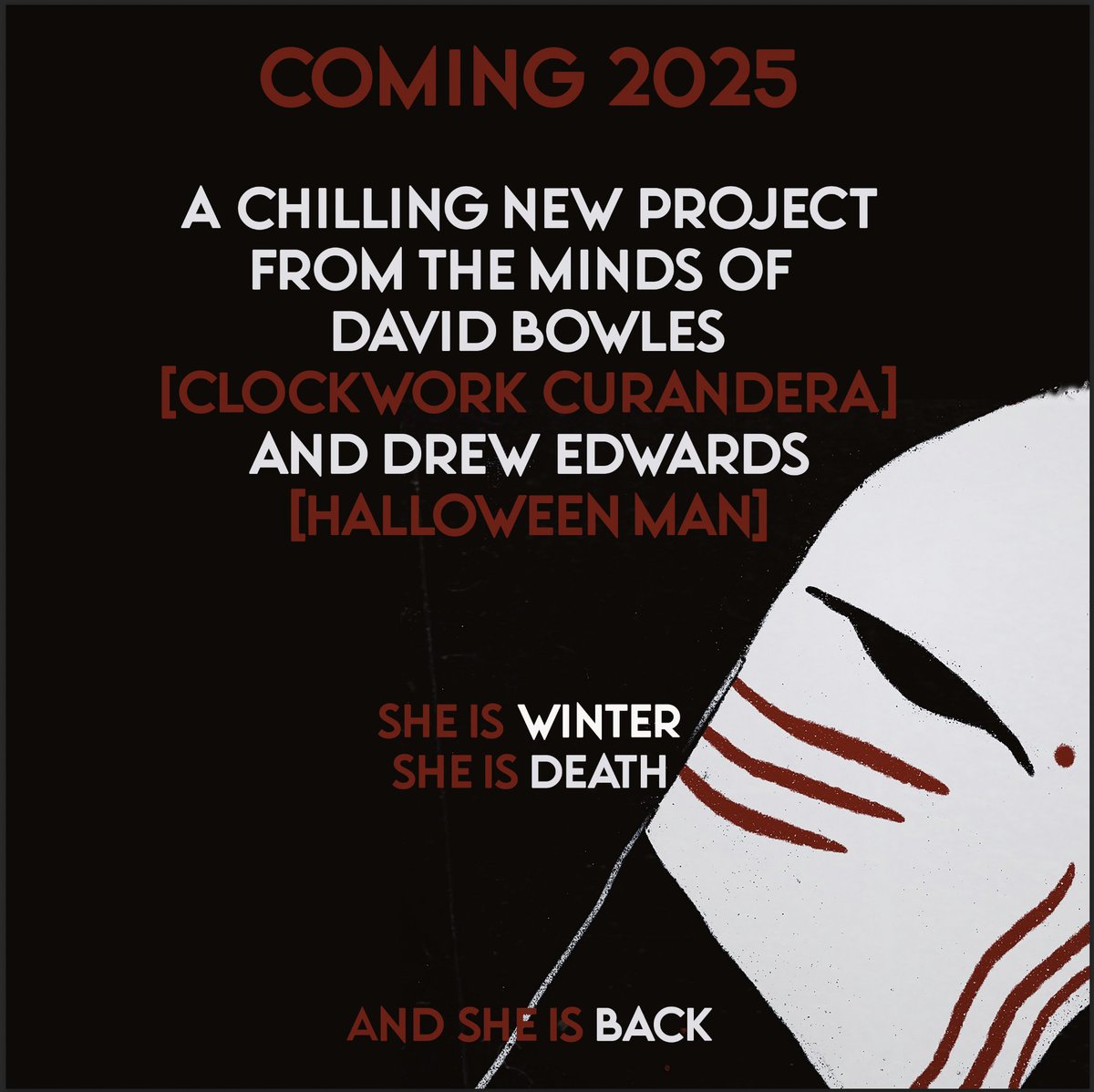 I am proud to be working with one of my favorite writers to create an all-new horror icon. Stay tuned for more details. The Matron is slashing your way in 2025!