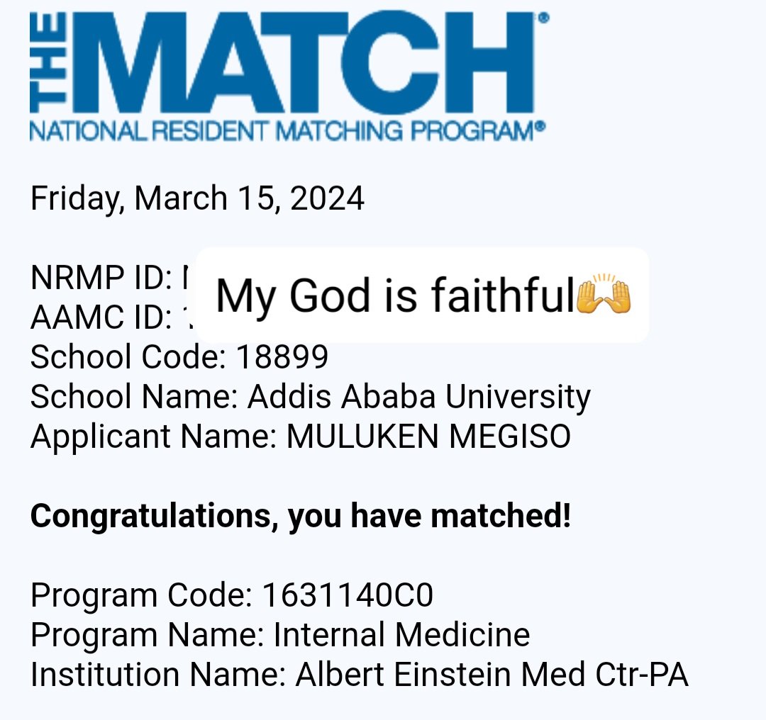 Muluken Megiso, MD🇪🇹🇺🇸 tweet media