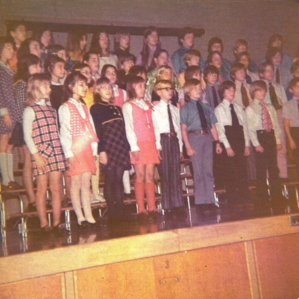 Where it all began. 4th grade choir 🎙 🎶