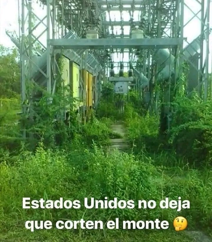 NelsoredG's tweet photo. Maduro dice que esto es culpa del bloqueo de EEUU.
Biden no lo deja comprar palas y machetes pero si Ford Runner.

Así estás las estaciones eléctricas de Venezuela, la incompetencia y la corrupción del régimen, más de 12 horas al día #SinLuz pasan los venezolanos fuera de la capital.