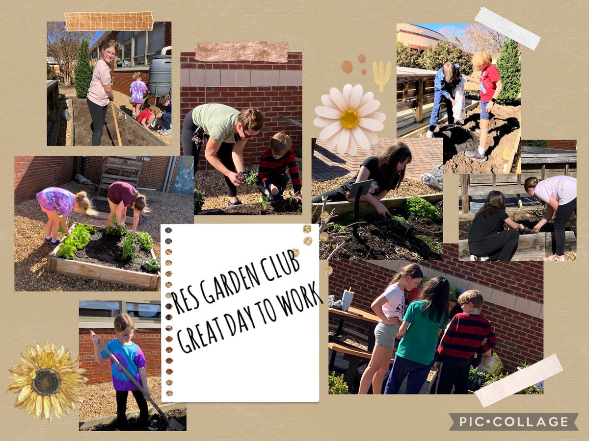 Last Wednesday, <a href="/weRrandolph/">Randolph Elementary</a> #RESgardenclub put in the work. Amending soil, weeding, trimming, watering, and planting cool season crops were on the agenda! <a href="/jengates395/">Jennifer Gates</a>