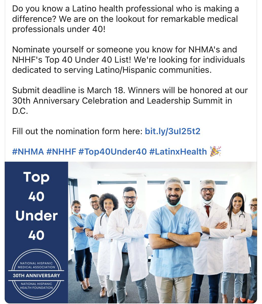 Honoring emerging national/regional health leaders!