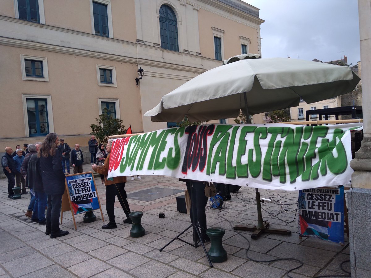 Cessez le feu ! des citoyens mobilisés sur la parvis des droits de l'Homme samedi 16 mars à Laval