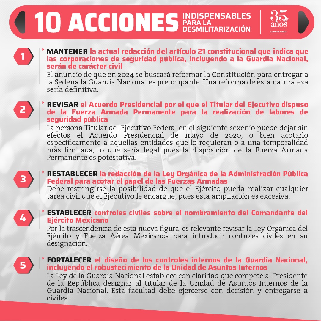 CentroProdh's tweet photo. #ParaLeer | Para revertir el empoderamiento de las #FFAA es fundamental fortalecer los controles civiles externos sobre los castrenses.

Conoce 10 acciones para lograrlo en nuestra revista #DeFonDHo y en la Segunda edición del informe #PoderMilitar 

👉 https://t.co/it9cnuIbDg https://t.co/xCM4m8LXTL