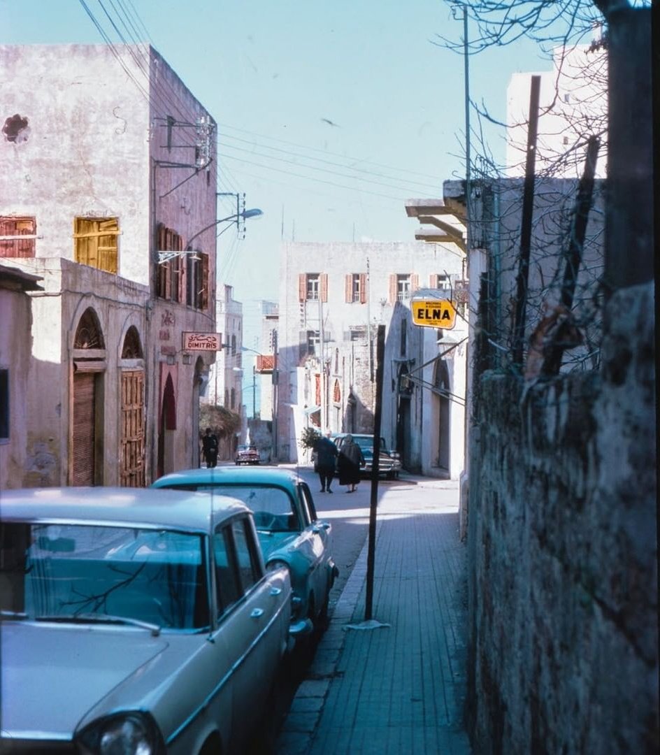 Ahmad Daouk Street, Minet El Hosn [1965] #Beirut شارع احمد الداعوق، ميناء الحصن [١٩٦٥] #بيروت #ميناء_الحصن #1960s