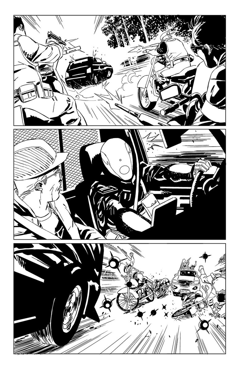 No/One #08 page! Every crime story book needs to get a car chasing :)
#massiveverse #whoisnoone #comics #imagecomics