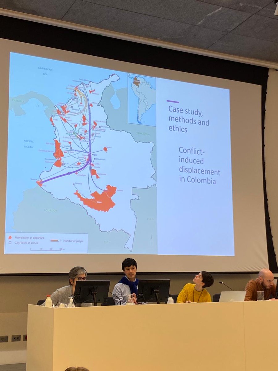 Yesterday at #AGENET2024, Luis Eduardo Perez Murcia presented his work on how internally displaced people in Colombia are 'ageing out of place' in the panel Narrating and Transmitting Loss moderated by @TornoSwetlana #ageing #displacement @agemig_MPI @mpimmg