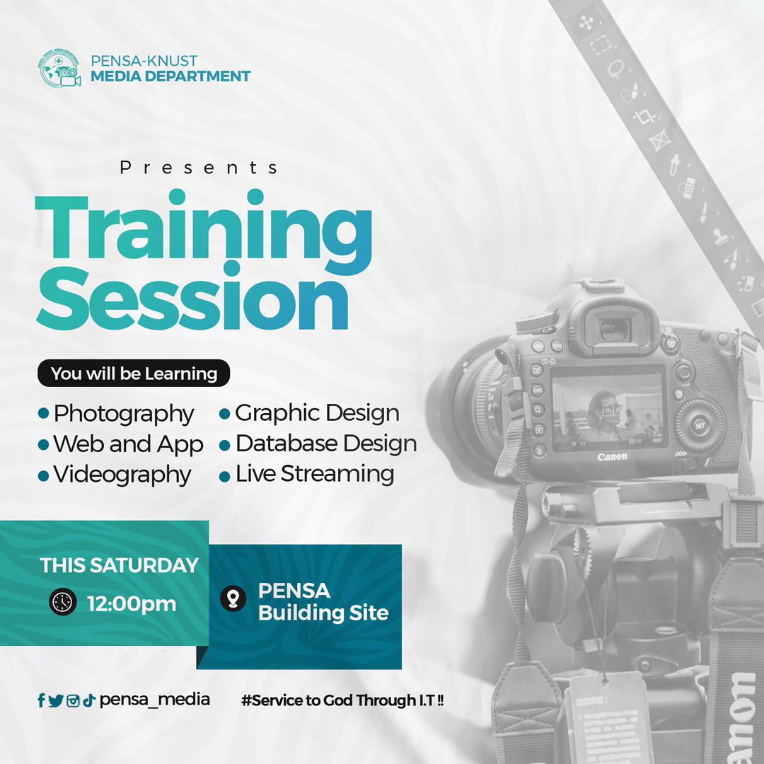 pensa_media's tweet photo. Media Department ‼️
Service To God through I.T ‼️
It's Todayy💃🏽
Get your laptops, books, pens, and friends readyyyy 
It's our Media Training Session🔥✨

Our last session  was amazing.
Join us as we sharpen our skills.📸
I know you won't miss this.
#ServiceToGodThroughI.T https://t.co/XlZhccJL2Q