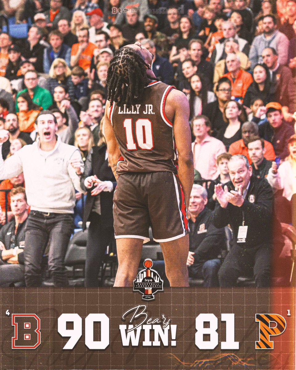 UPSET COMPLETE!!!!! For the first time in program history, the Bears advance to the Ivy Madness finals! 🔥✊🌿 #EverTrue