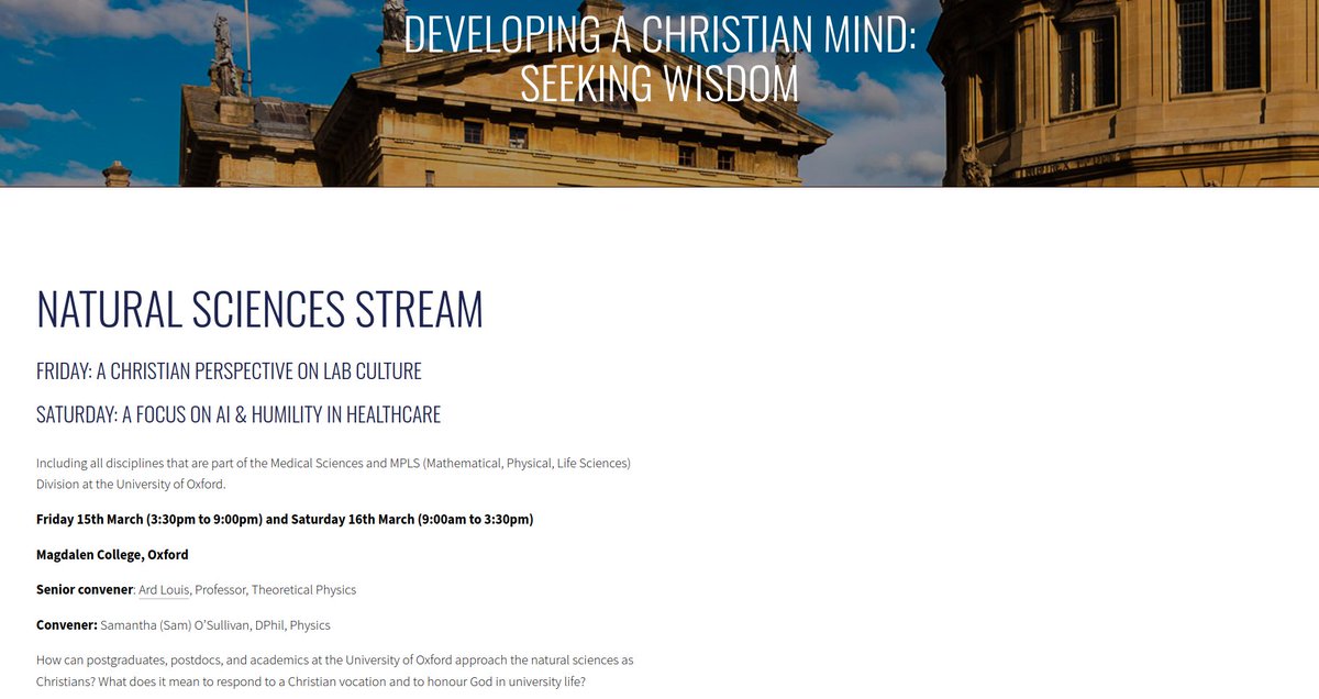Enjoyed an enriching weekend at the DCM Oxford conference. Fascinating insights from top Professors on topics in Generative AI, Healthcare,... from the Christian faith perspective. dcmoxford.org/march