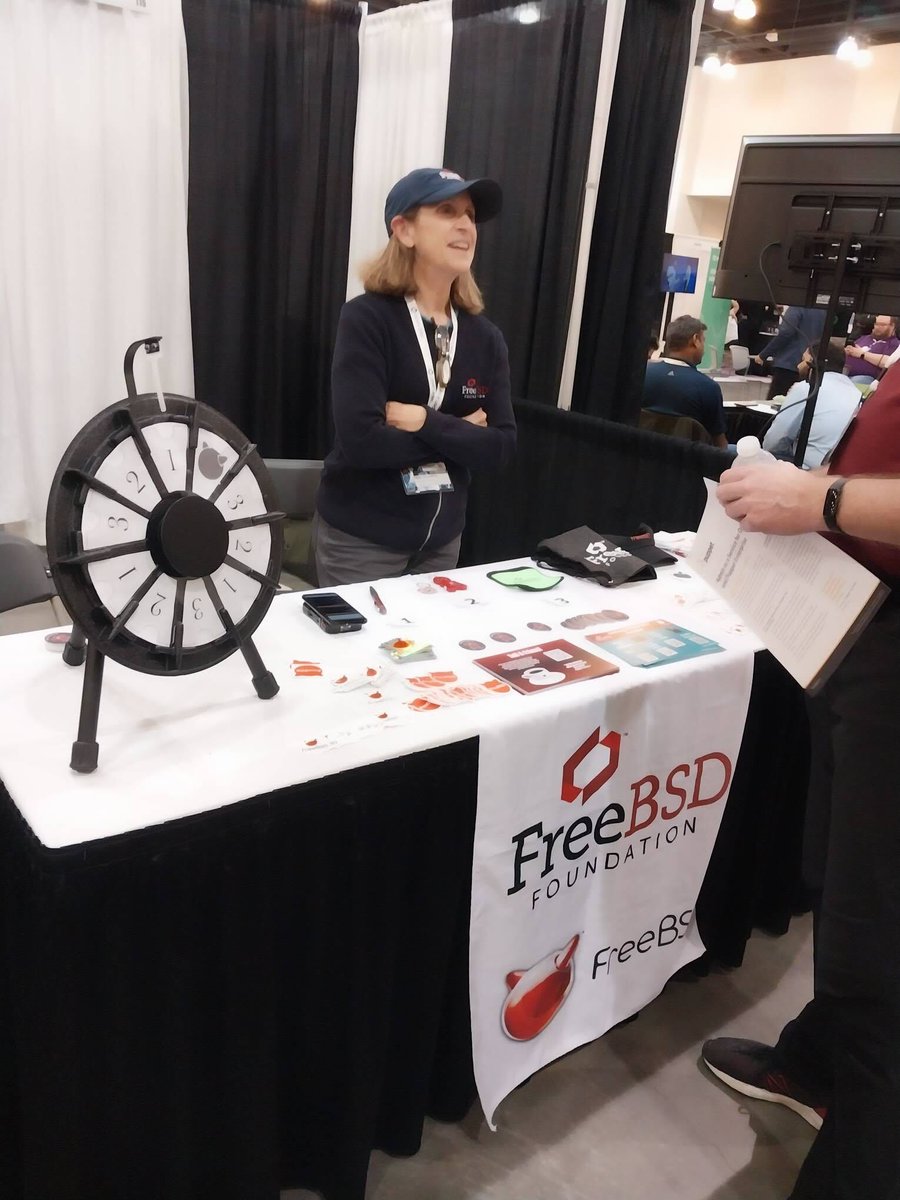 freebsdfndation's tweet image. We&apos;re here live at #SCaLE21x! Stop by the FreeBSD booth and spin the prize wheel for the chance to win some #FreeBSD swag!

#RunBSD #softwaredevelopment #opensource