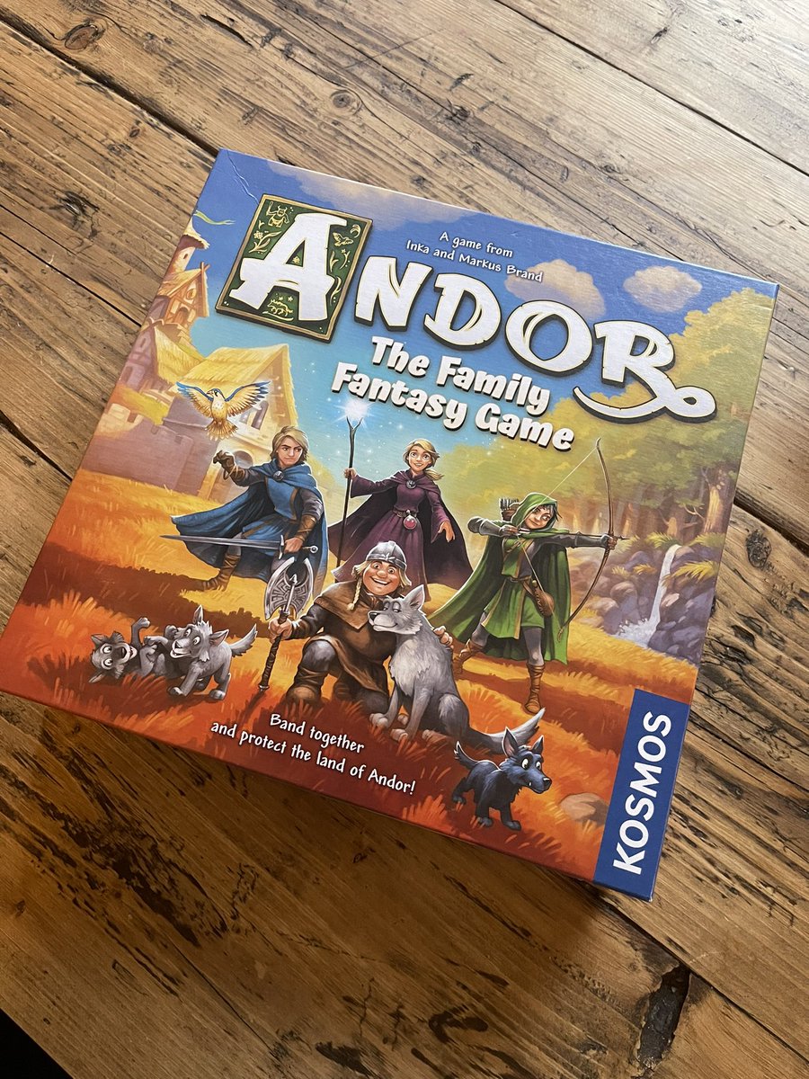 We just had a great family game of Andor by @KosmosGamesUK. My 6 year old loves it, I think it’s served as a great gateway for adventure/strategy tabletop games. Can anyone recommend any similar games, or any games that a kid can enjoy with a bit of help? #boardgames
