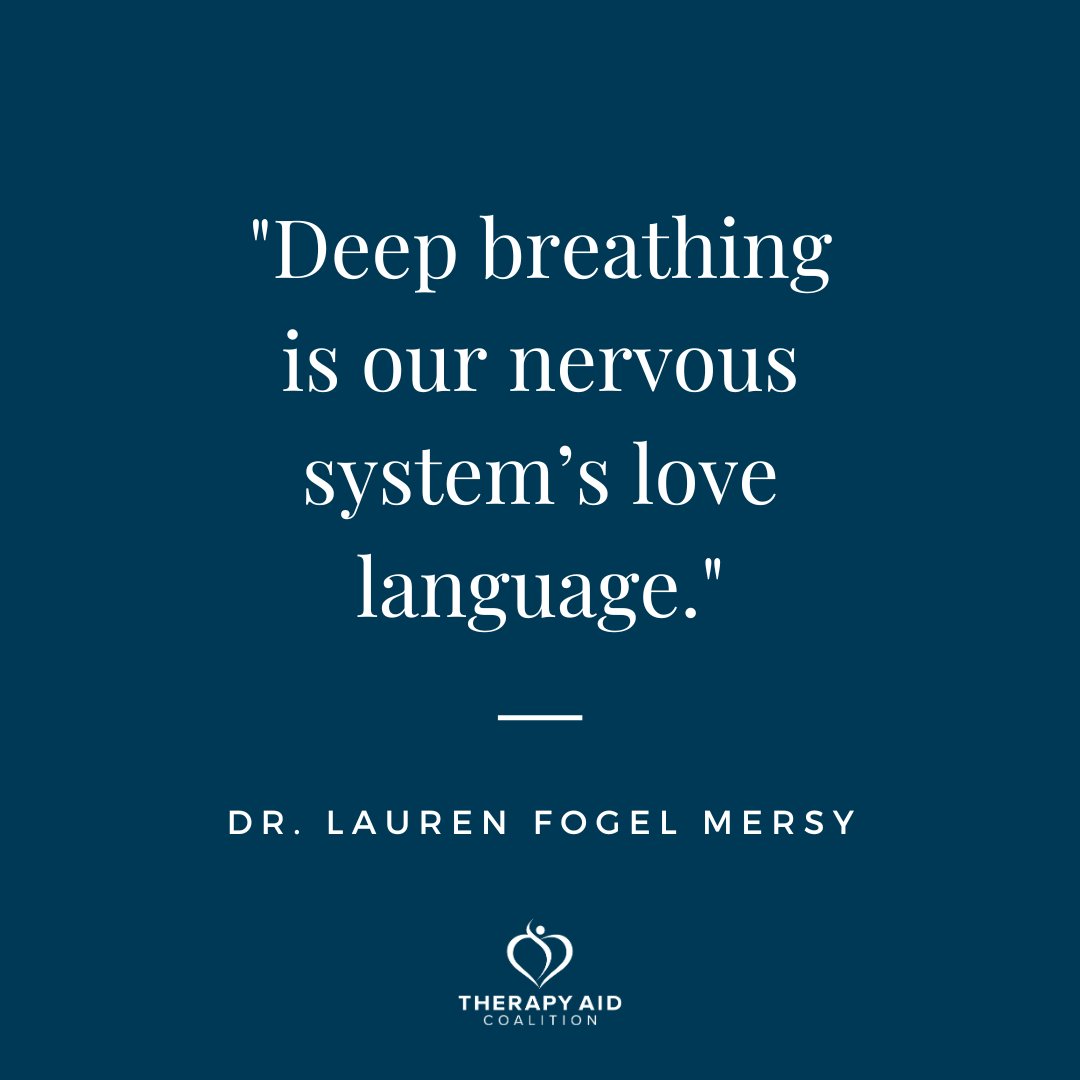 'Deep breathing is our nervous system's love language.” — Dr. Lauren Fogel Mersy So true! This weekend, whatever you have going on, take a moment to breathe deeply...💜