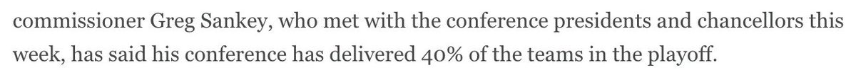 TheVOCFB's tweet photo. Math is apparently not a strong suit in the #SEC. 

12/40 is 30% (Alabama 8, UGA 3, LSU 1)

@SEC https://t.co/x2u222v6Wb