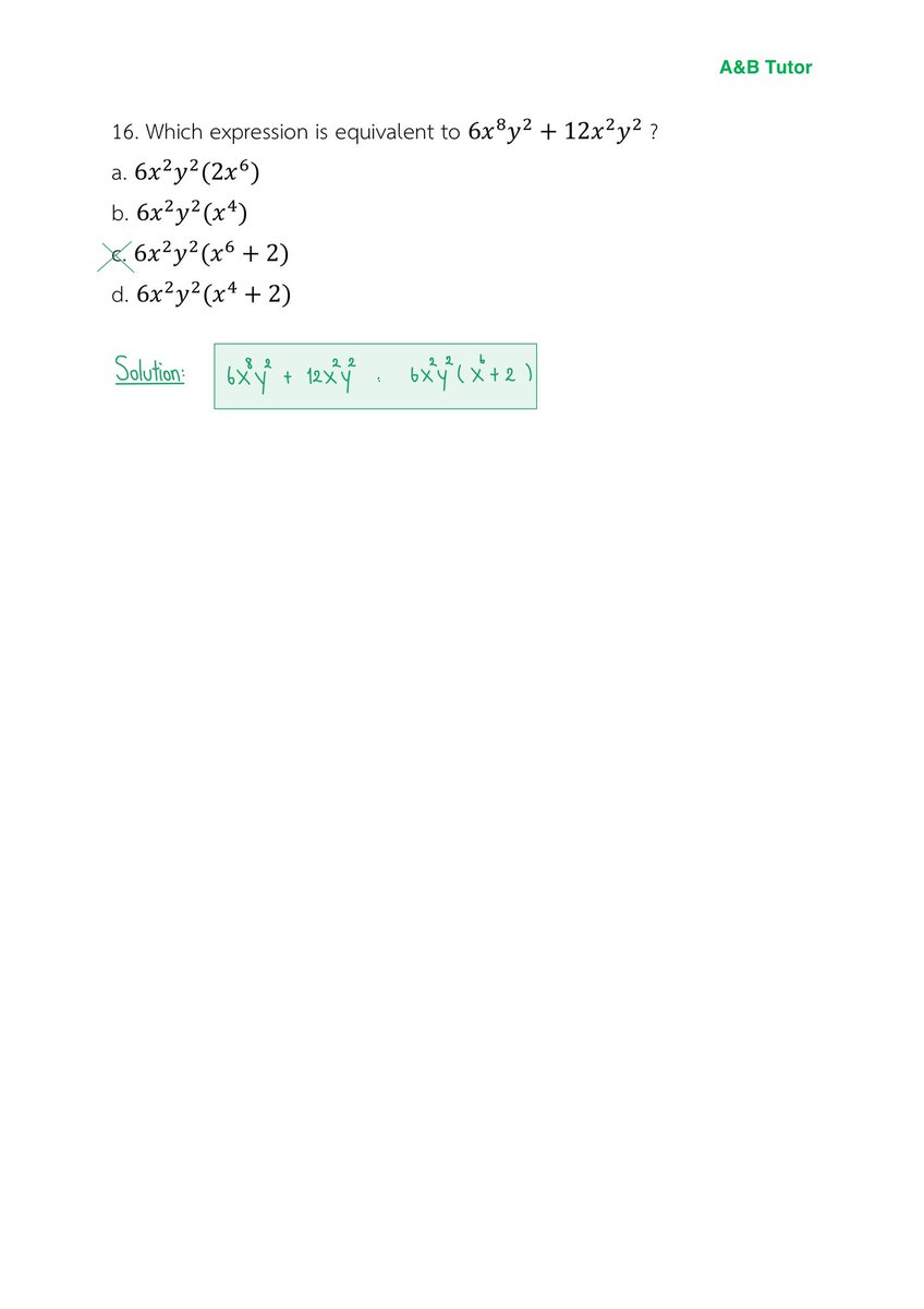 ตัวอย่างโจทย์ในการสอนตะลุยโจทย์ SAT Math น้องเตรียมอุดมฯ ครับ😊

#ap #ib #alevel #alevel67 #กสพท #tpat #คณิต #ติวคณิต #สอนคณิต #cuaat #sat #satmath #satverbal #tbat #สอบหมอ #ged #คณิต1 #tcas #tcas67 #tcas68 #tcas69 #tcas70 #ise #วิศวะจุฬา #dek67 #dek68 #dek69 #dek70 #abtutor