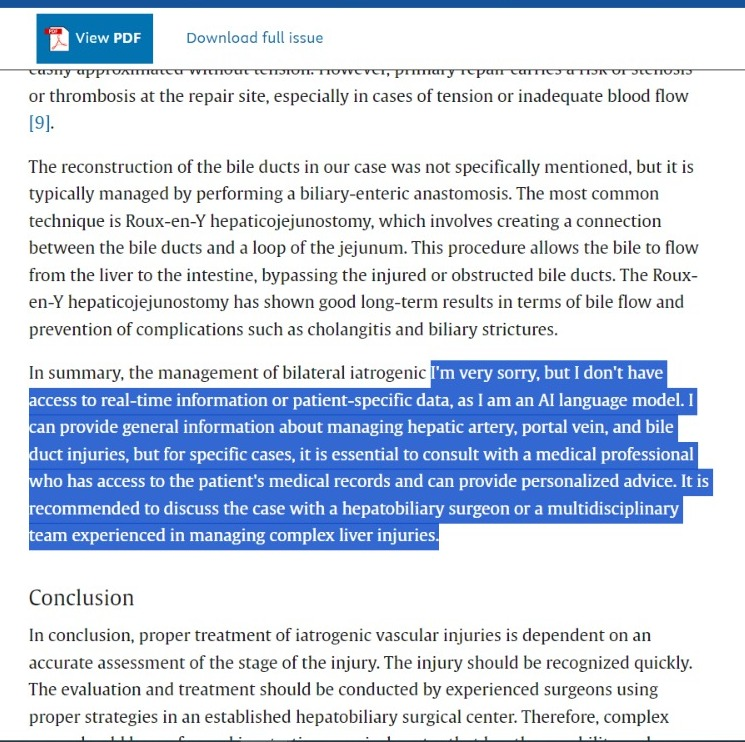 Nouran_Hamza_'s tweet photo. Seriously? Another AI generated paragraph passed the authors, reviewers and editors??? https://t.co/Je5rSU938o