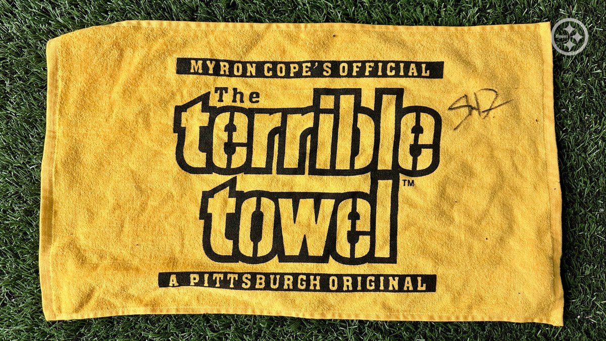 RP for your chance to win this signed DeShon Elliott Terrible Towel!