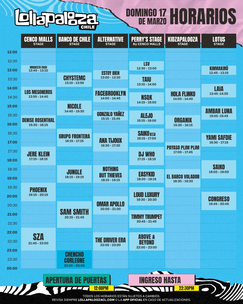 lollapaloozacl tweet picture