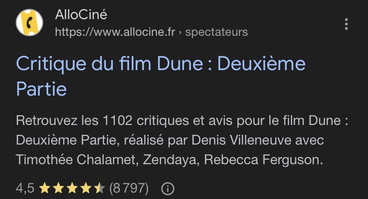 virgilinoo's tweet photo. #Masterclass ⭐️⭐️⭐️⭐️⭐️ #Dune2 Le côté spirituel du film est très prenant ceux qui connaissent savent.
#movie #Cinema @dunemovie #Dune 
Du lourd au cinéma ça fait du bien 🤩 https://t.co/cFY0Y3vFuJ