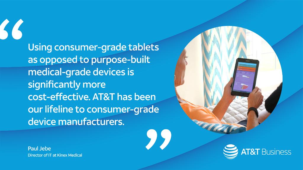 There are plenty of telemedicine devices. But here’s how we helped Kinex Medical transform the experience with near-real-time metrics — a great example of connected care as we come out of #HIMSS24: go.att.com/3ca44bfb #ATTBusiness