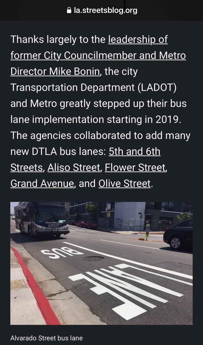 Thanks for the shout out @JoeLinton @StreetsblogLA - but the love should go to @ejfbruins, the kickass mobility champion who staffed me at @metrolosangeles and at Transportation Committee. He’s the best!