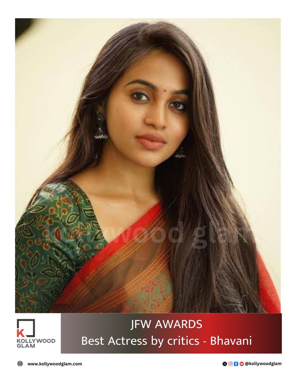 #JFW2024 Best Actress by critics: #bhavanishree for #viduthalai
#jfw #jfwmovieawards2024 #jfwawards #jfwmovieawards #jfwawards2024