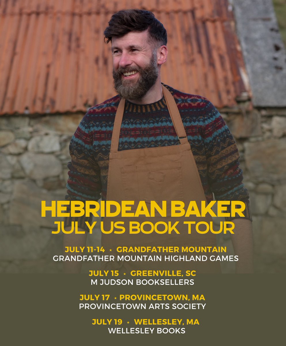 🇺🇸 HEBRIDEAN BAKER BOOK TOUR 🇺🇸

Excited to announce I will be returning across the Atlantic this summer for a book tour series & tickets are now available for all my tour dates.

Book now at hebrideanbaker.com and I can’t wait to see you there 🏴󠁧󠁢󠁳󠁣󠁴󠁿💛🇺🇸!