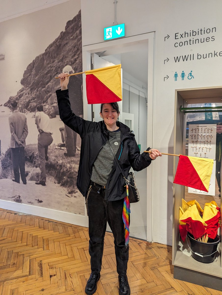 hifromkatie's tweet image. This month I was in charge of the local rebellion (rebel badge club) meetup, so we've had an amazing day at @PKPorthcurno, then back via @goonhillyorg because @JordanTheCoder and I wanted a picture in front of Arthur and finally a trip to the chocolate factory for supplies!