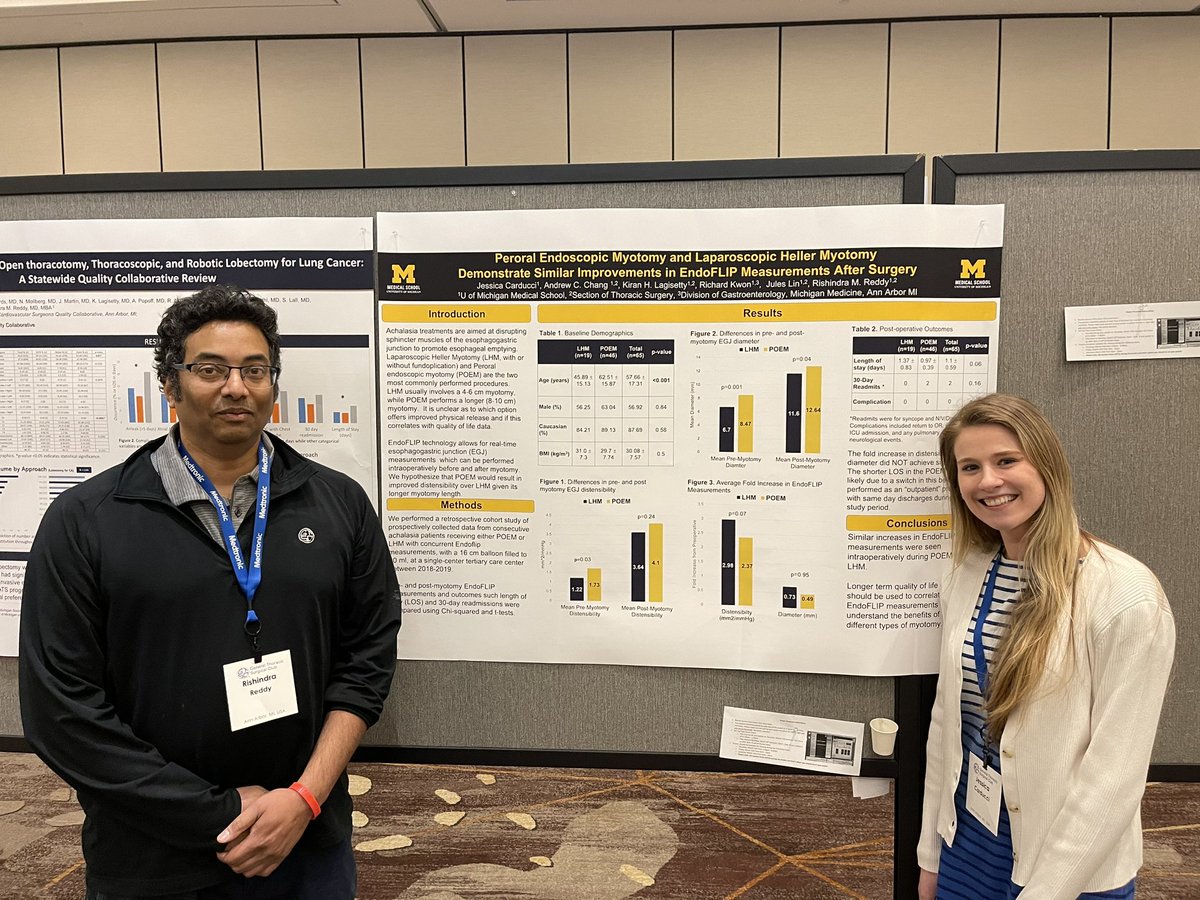 Rishi Reddy (he/him) (@rishireddytsurg) on Twitter photo <a href="/GenThorSurgClub/">General Thoracic Surgical Club</a> congrats to <a href="/jcarducci44/">Jessica Carducci</a> for receiving the Peter Pairolero Scholarship for her work evaluating Endoflip data during POEM vs Lap Heller Myotomy! <a href="/GenThorSurgClub/">General Thoracic Surgical Club</a> congrats to <a href="/jcarducci44/">Jessica Carducci</a> for receiving the Peter Pairolero Scholarship for her work evaluating Endoflip data during POEM vs Lap Heller Myotomy!