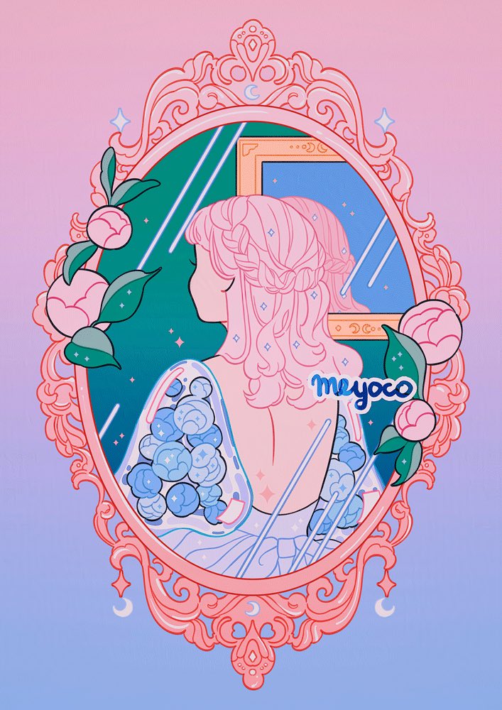 「mirror image 」|meyo 🌸 artcade #70のイラスト