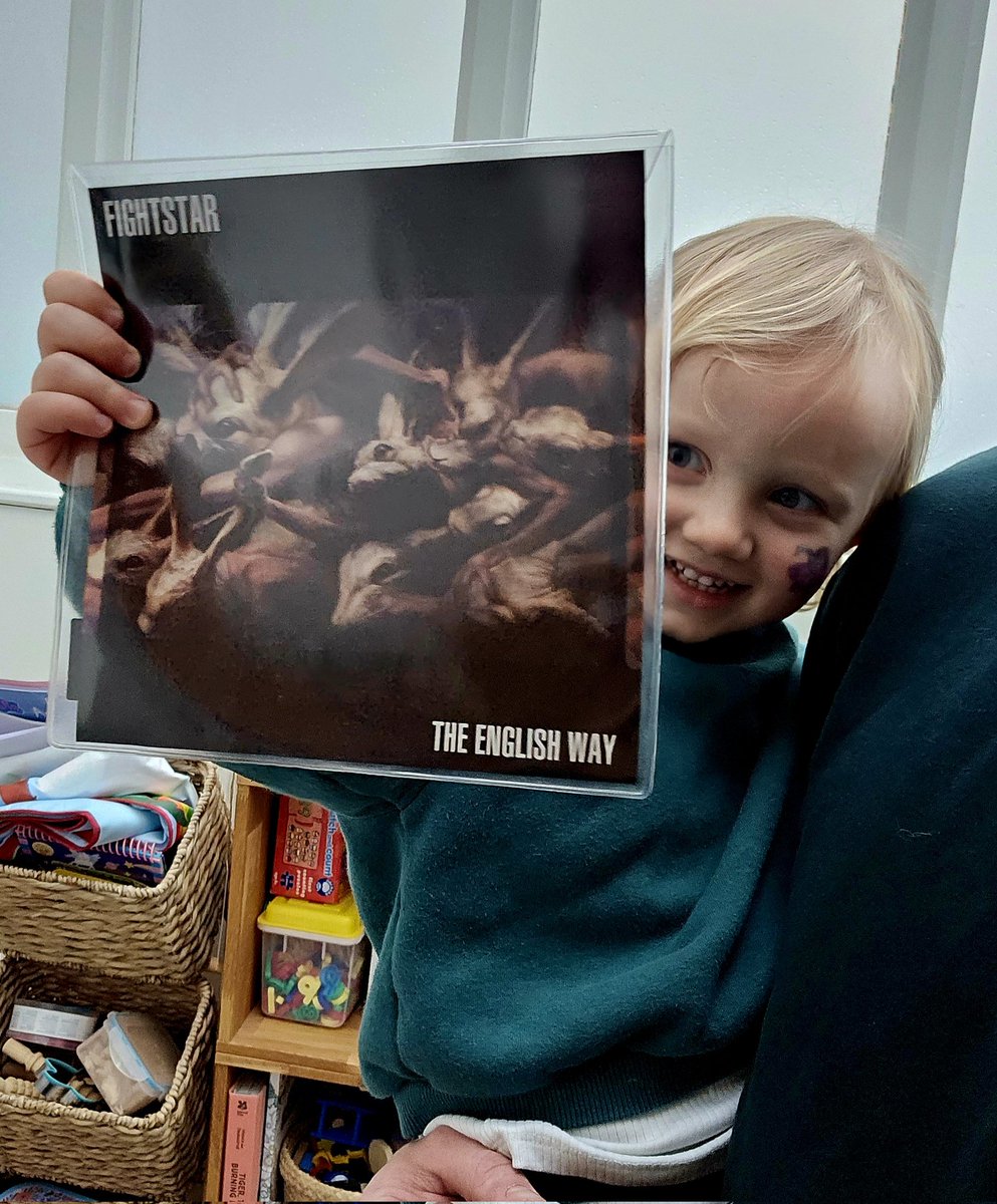 Kieran Smith (@kieran_yawa) on Twitter photo My 2 year old daughter chose to spin a <a href="/Fightstarmusic/">Fightstar</a> record today, I think she liked the bunnies on the cover. She rocked out, and said 'That was perfect'
Great choice!
<a href="/CharlieSimpson/">Charlie Simpson</a> <a href="/AlexWestaway/">Alex Westaway</a> <a href="/Dan_Haigh/">Dan Haigh</a> @the_Omar_Abidi
Looking forward to seeing them live next week My 2 year old daughter chose to spin a <a href="/Fightstarmusic/">Fightstar</a> record today, I think she liked the bunnies on the cover. She rocked out, and said 'That was perfect'
Great choice!
<a href="/CharlieSimpson/">Charlie Simpson</a> <a href="/AlexWestaway/">Alex Westaway</a> <a href="/Dan_Haigh/">Dan Haigh</a> @the_Omar_Abidi
Looking forward to seeing them live next week
