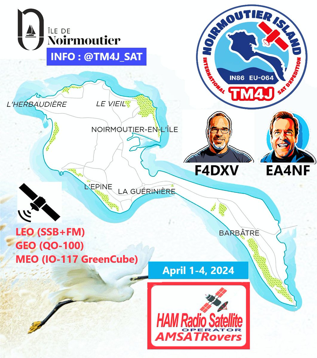 𝗦𝘁𝗮𝗿𝘁𝗶𝗻𝗴 𝘁𝗼𝗺𝗼𝗿𝗿𝗼𝘄 ❗ (𝗠𝗼𝗻𝗱𝗮𝘆 𝟭𝘀𝘁 𝗔𝗽𝗿𝗶𝗹) 👉RS-44 12h25 UTC for NA/Caribbean/SA 🎁DXCC counter : 000 @GridMasterMap @DAILYDX #AMSATRovers #amsat @k5zm_ #IOTA #QO100 #IN86 @eb1ao #DXpedition #TM4J @amsatf @AmsatSpain @ea1yo #IslandsOnTheAir @EA1CS