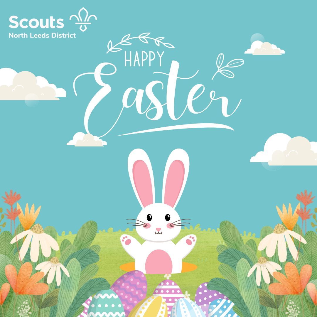 wishing you all a joyful Easter filled with laughter and cherished moments! May this festive season bring warmth, happiness, and blessings. From all of us at North Leeds Scouts, we hope your Easter is as bright as the springtime blooms! #HappyEaster #EasterJoy #NorthLeedsScouts
