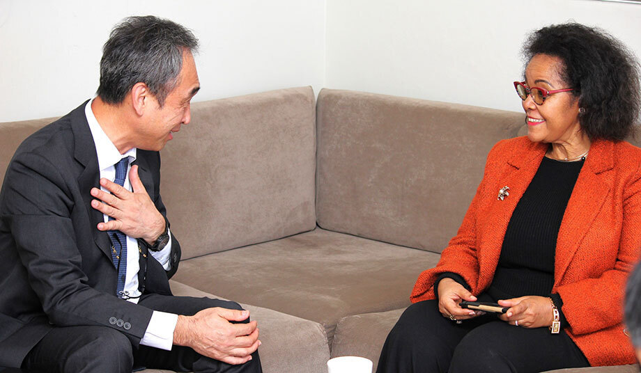 【#TICAD at 30】 Mr. Ando Naoki, JICA Senior Vice-President interviewed H.E. Ms. Nardos Bekele-Thomas, Chief Executive Officer (CEO) of @NEPAD_Agency, about the work of TICAD and the empowerment and advancement of Africa's youth. For more details👇 ✅jica.go.jp/english/inform…