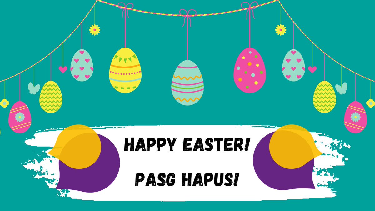 Dymunwn Basg hapus i’n haelodau a’n cefnogwyr sy’n dathlu! Wishing a happy Easter to our members and supporters who are celebrating!