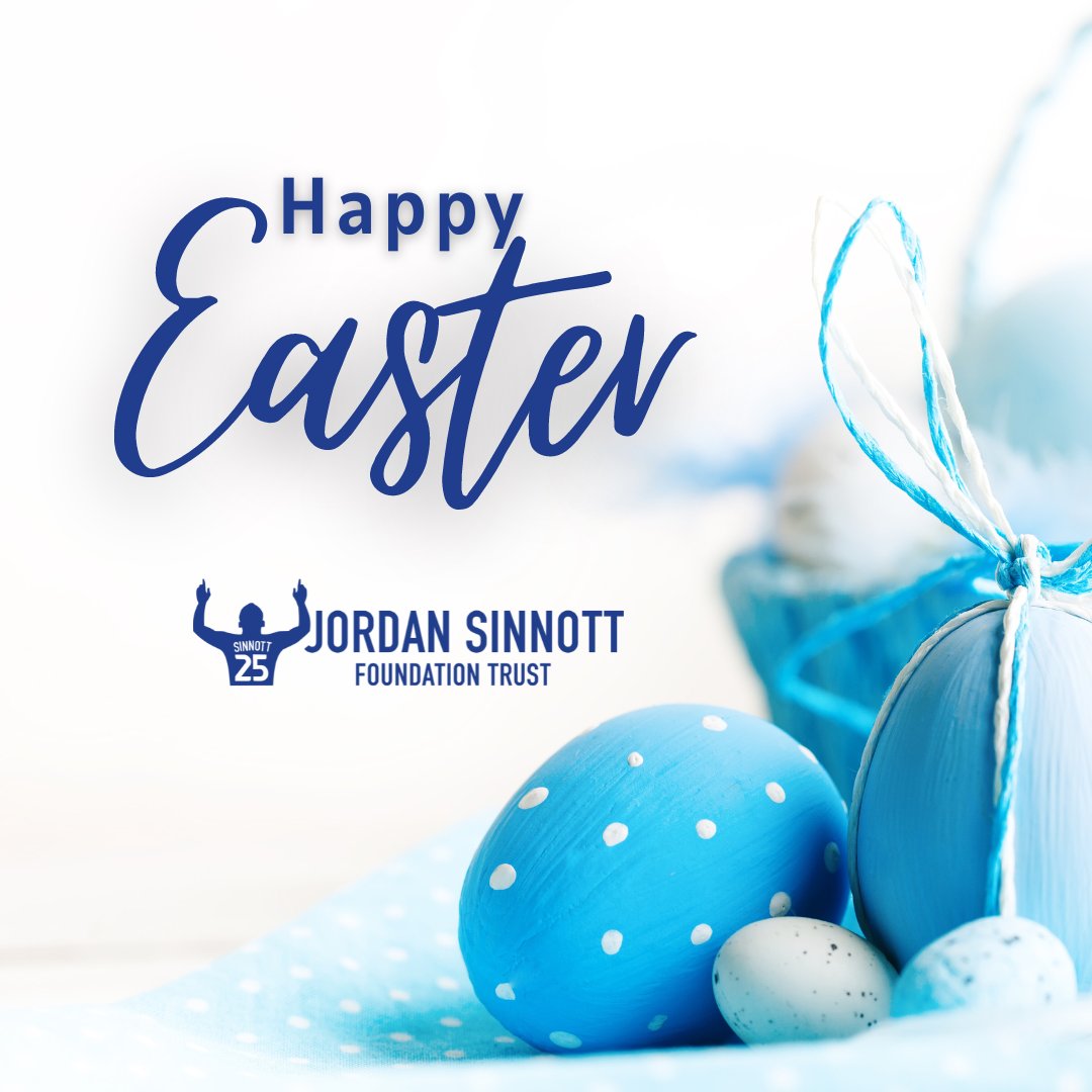 Happy Easter from all at The Jordan Sinnott Foundation Trust 🐰🐣 We hope you are enjoying your bank holiday weekend! #happyeaster #easterweekend #bankholidayweekend #JSFT