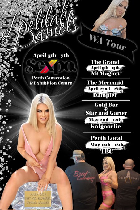 Tour Dates for WA are here my friends ! Come see me if you're local ! #tourtime #WATour #bestinthewest<a href="/tag/sexpo"class="tags"><span>#sexpo</span></a><a href="/tag/tourtime"class="tags"><span>#tourtime</span></a><a href="/tag/bestinthewest"class="tags"><span>#bestinthewest</span></a><a href="/tag/watour"class="tags"><span>#watour</span></a><a href="/tag/delilahdaniels"class="tags"><span>#delilahdaniels</span></a>