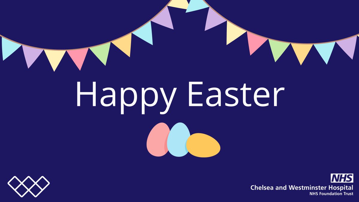 Happy Easter to all of our staff, patients and volunteers who are celebrating 💙