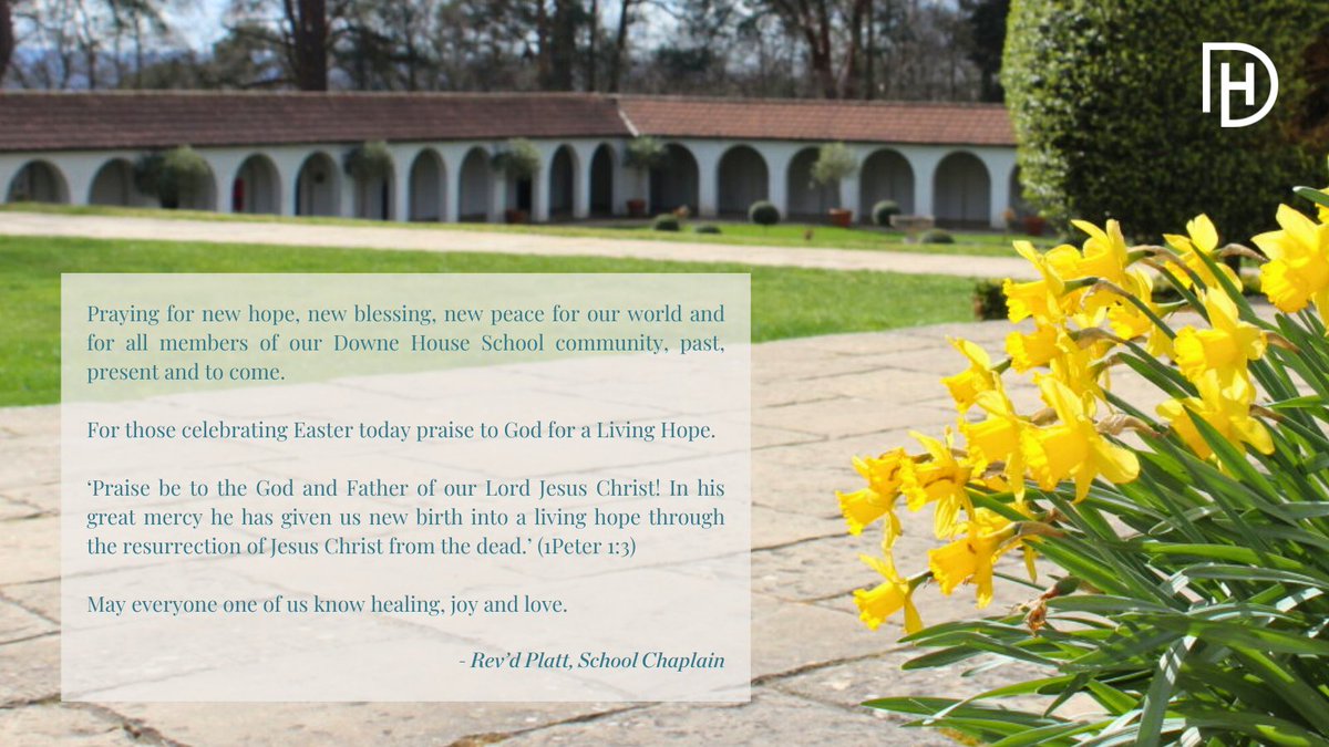 On this Easter Sunday, we share a blessing from our School Chaplain, Rev'd Platt. @DHChapel