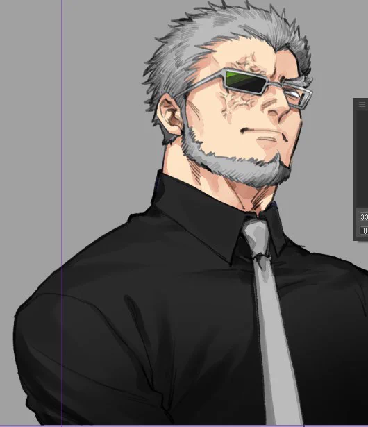 これは描いてる途中で派生した若管理官 