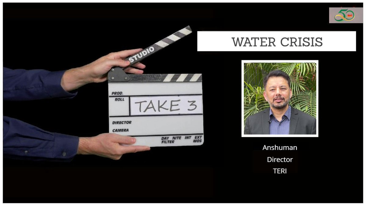 📢#Take3

Watch Mr <a href="/janshuman/">Anshuman</a>, Director, TERI, highlight the rapid expansion of urban areas with #ClimateChange and the depletion of natural water reservoirs.

Watch▶️  youtu.be/E2vRdBLj6DI

#WaterScarcity #Water #BangaloreWaterCrisis